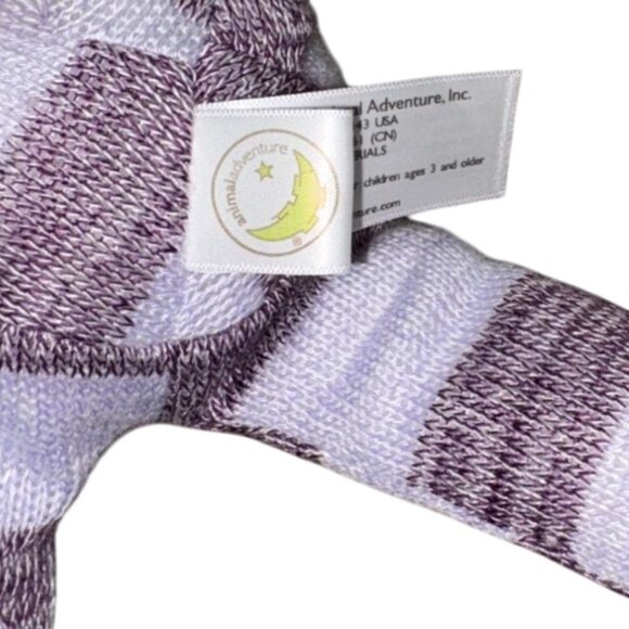 Animal Adventure Knit 18 in Sock Monkey Plush-Purple/White-NWT - Picture 5 of 5